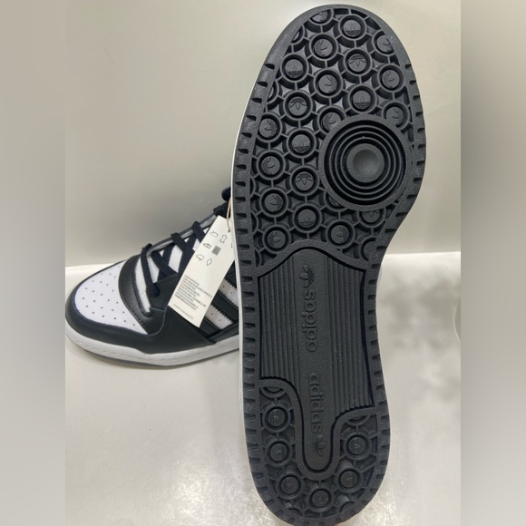 ADIDAS ORIGINALS Forum Low Core Black Cloud White - Picture 6 of 10